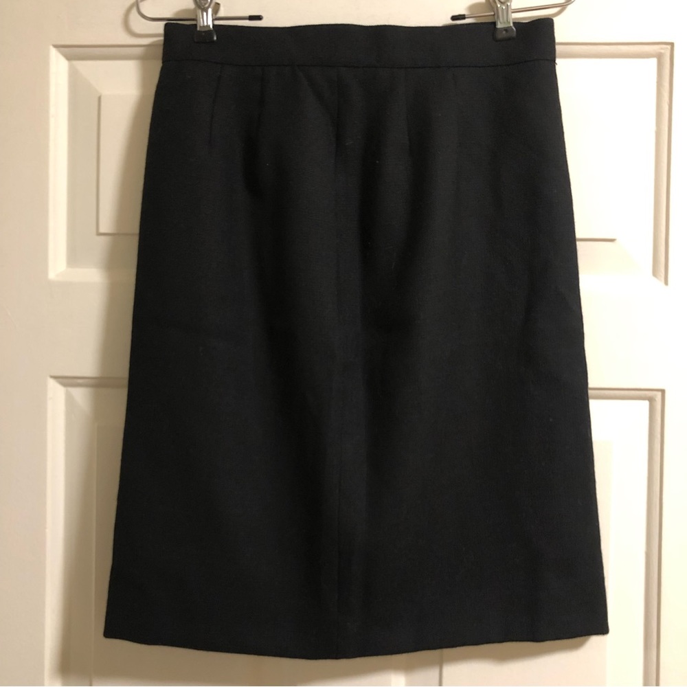 Yves Saint Laurent Black Wool Skirt